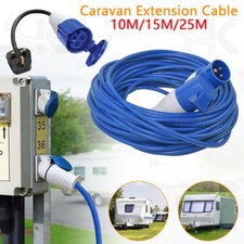 CARAVAN CAMPING HOOK UP CABLE 16A MAINS SITE EXTENSION LEAD ADAPTER FLY LEAD