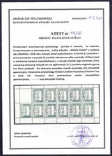 PL 006 Poland local issue Luboml souvenir sheet ** proof certificate very rare