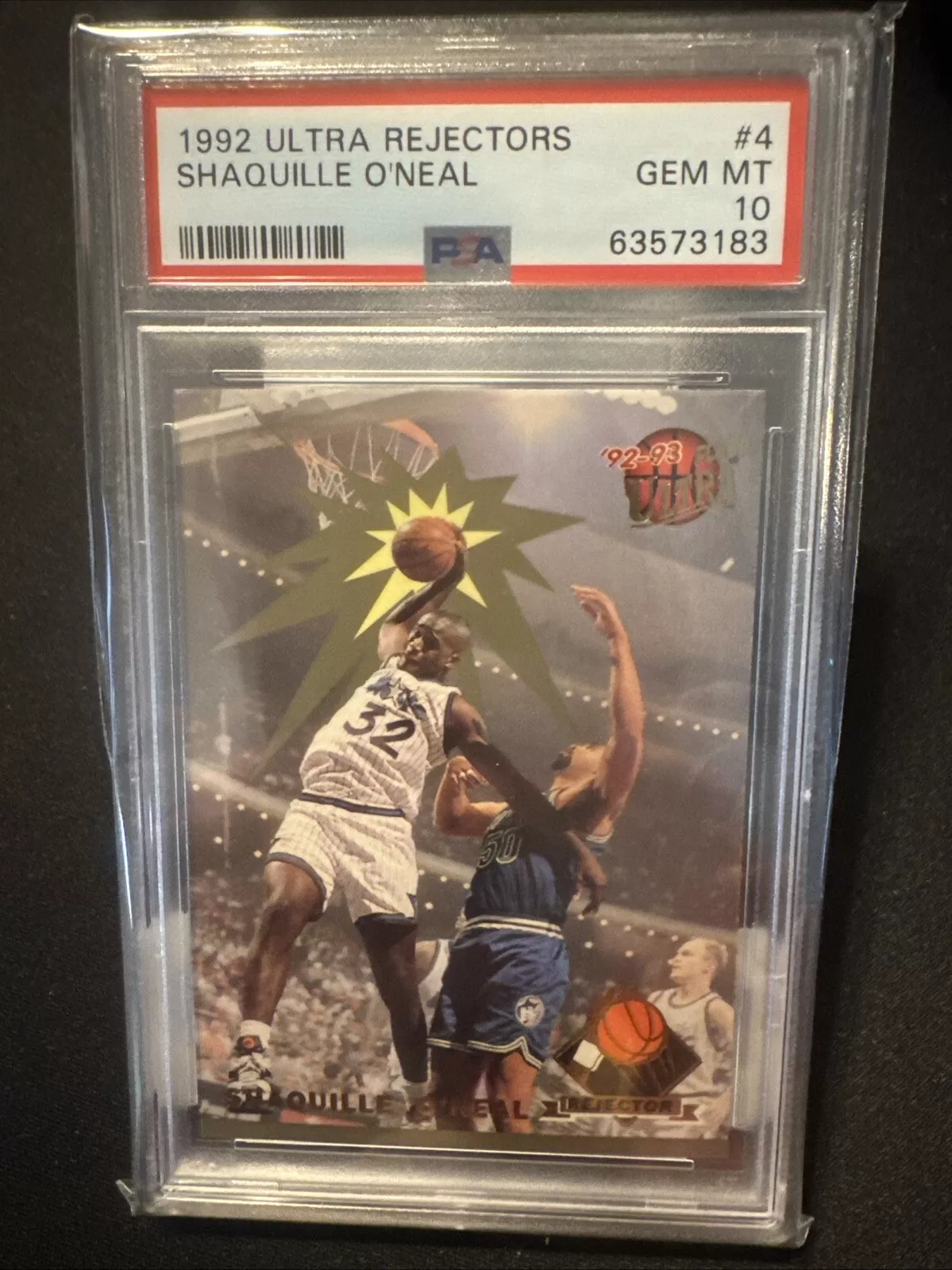 Shaquille Oneal trading card