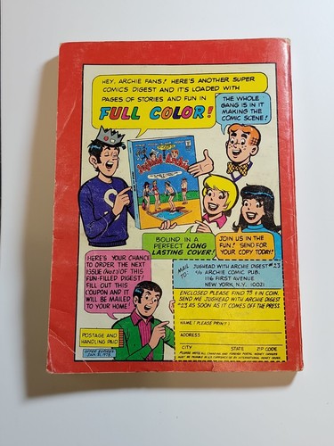Archie's Comic Digest Nr. 26, 1977 Full Color Stories, Puzzles, Spaß für alle - Bild 2 von 6