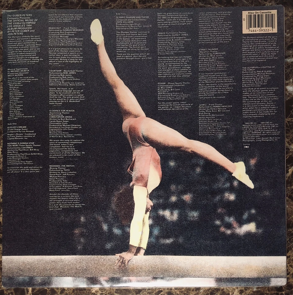 Official Music XXIIIrd Olympiad Los Angeles 1984 Olympic Vinyl Record New Sealed - Image 2 of 2