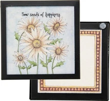NEW!~Magnet~"Sow seeds of happiness"~Flower/Garden