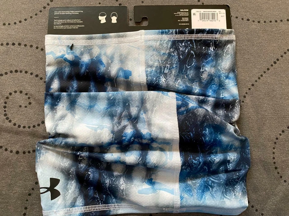 Polaina de caza Under Armour azul y blanco hidro camuflaje unisex talla única nueva con etiquetas $$$$ Foto 2 de 2