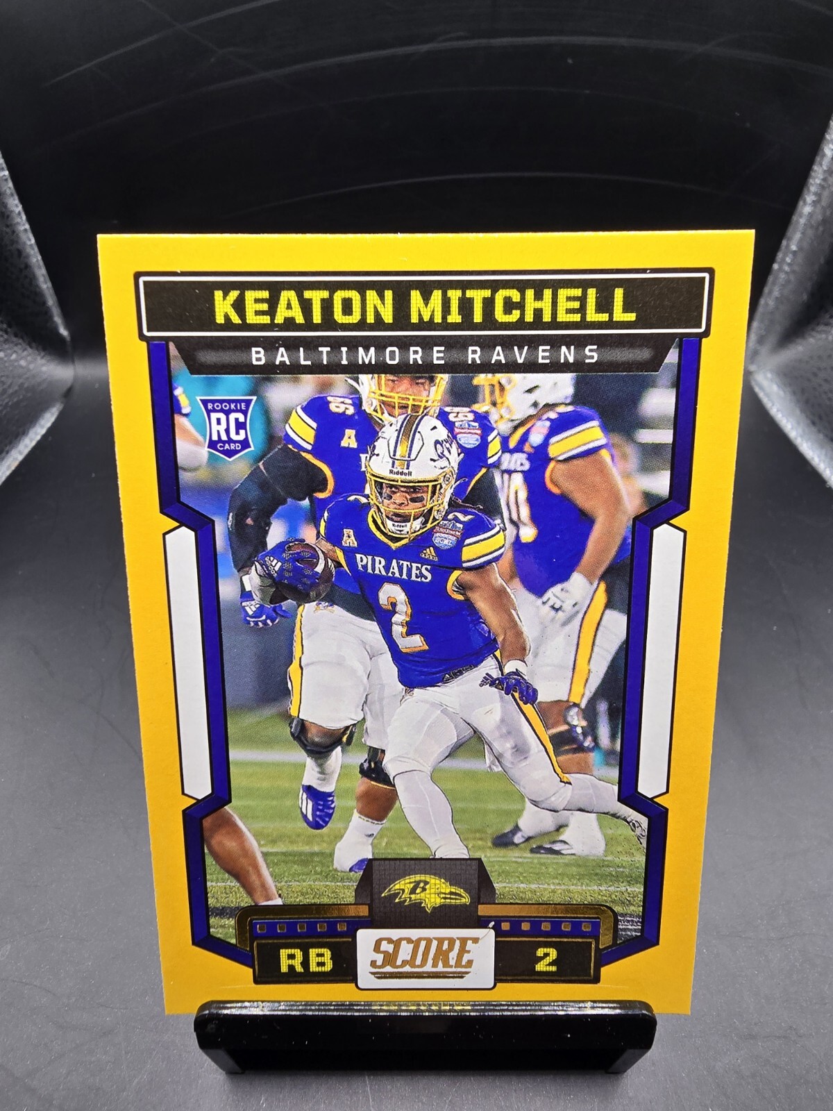 2023 Score - Rookies Gold #334 Keaton Mitchell RC - Baltimore Ravens 
