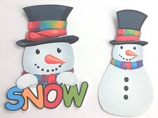 3D UPick Winter Snowman Snow Embellishment 4119