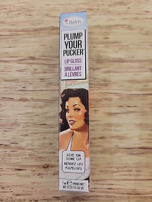 The Balm cosmetics plump your pucker - Enhance lip gloss 7ml- NEW