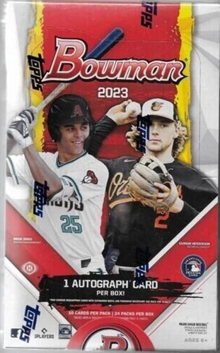 2023 Bowman Baseball Hobby Box Factory Sealed - 1 Chrome Auto per Box HOT!