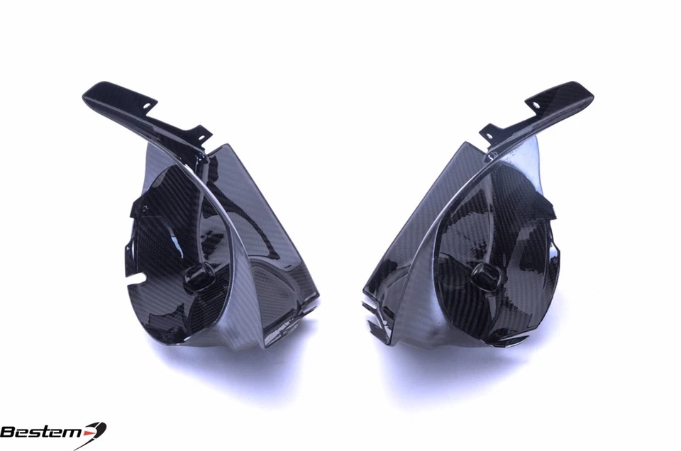 EBR 1190 RX SX Fibra de Carbono Radiador Salida Conductos Cubiertas Carenados, Sarga, 100% Foto 4 de 4