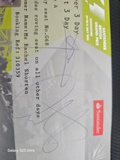 Signed F1 Spectator Ticket 2010 information guide Santander British Grand Prix