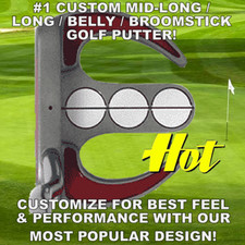 3-BALL PRO LONG BELLY BROOMSTICK TAYLOR FIT CUSTOM MADE PGA TOUR PUTTER 38-48"