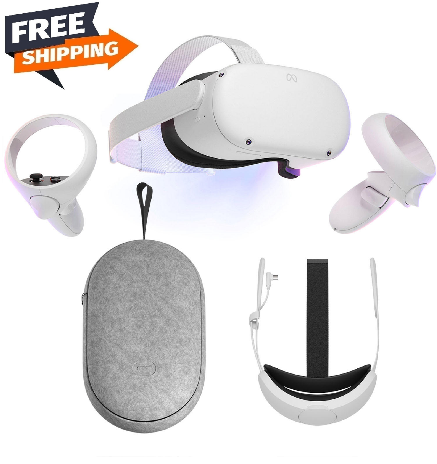 Oculus Quest2 128GB + Eliteストラップ + 充電ドック-