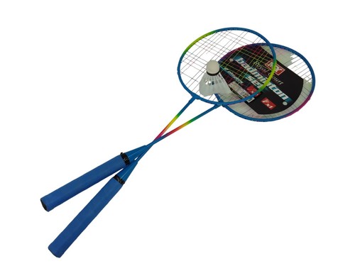 Komplett Badminton Set zwei Schläger & Shuttlecock Strand Garten Spiele Sommer Neu - Bild 10 von 13