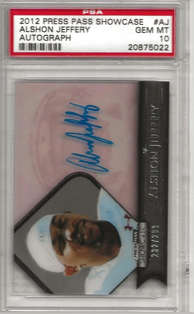 Alshon Jeffery Press Pass Showcase #AJ Autograph