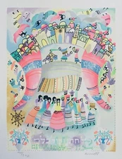 RAPHAEL ABECASSIS LIMITED EDITION SERIGRAPH ON PAPER HAND SIGNED & NUMBERED COA