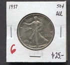 1937-Liberty Walking Half Dollar-AU