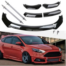 Front Bumper Lip Splitter Spoilerstrut Rods For Ford Focus St Se Rs Body Kit