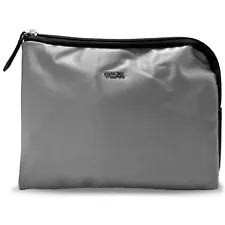 TUMI Amenity Travel Toiletry Bag Case Kit Delta First Class Silver NEW