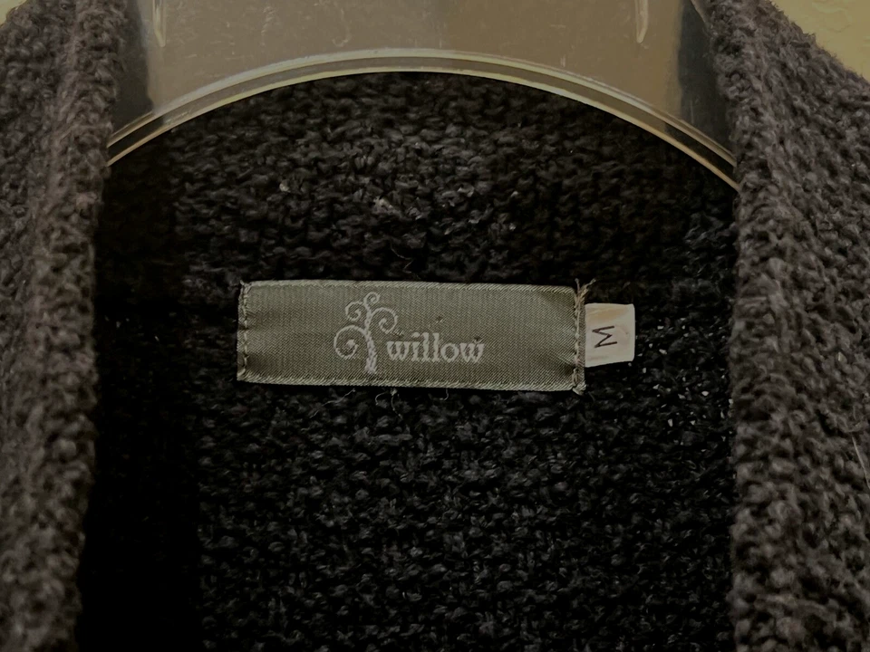 Suéter Art-to-Wear Lagenlook con Cuello Sauce Texturizado Cuadrado, Negro, M Foto 3 de 4