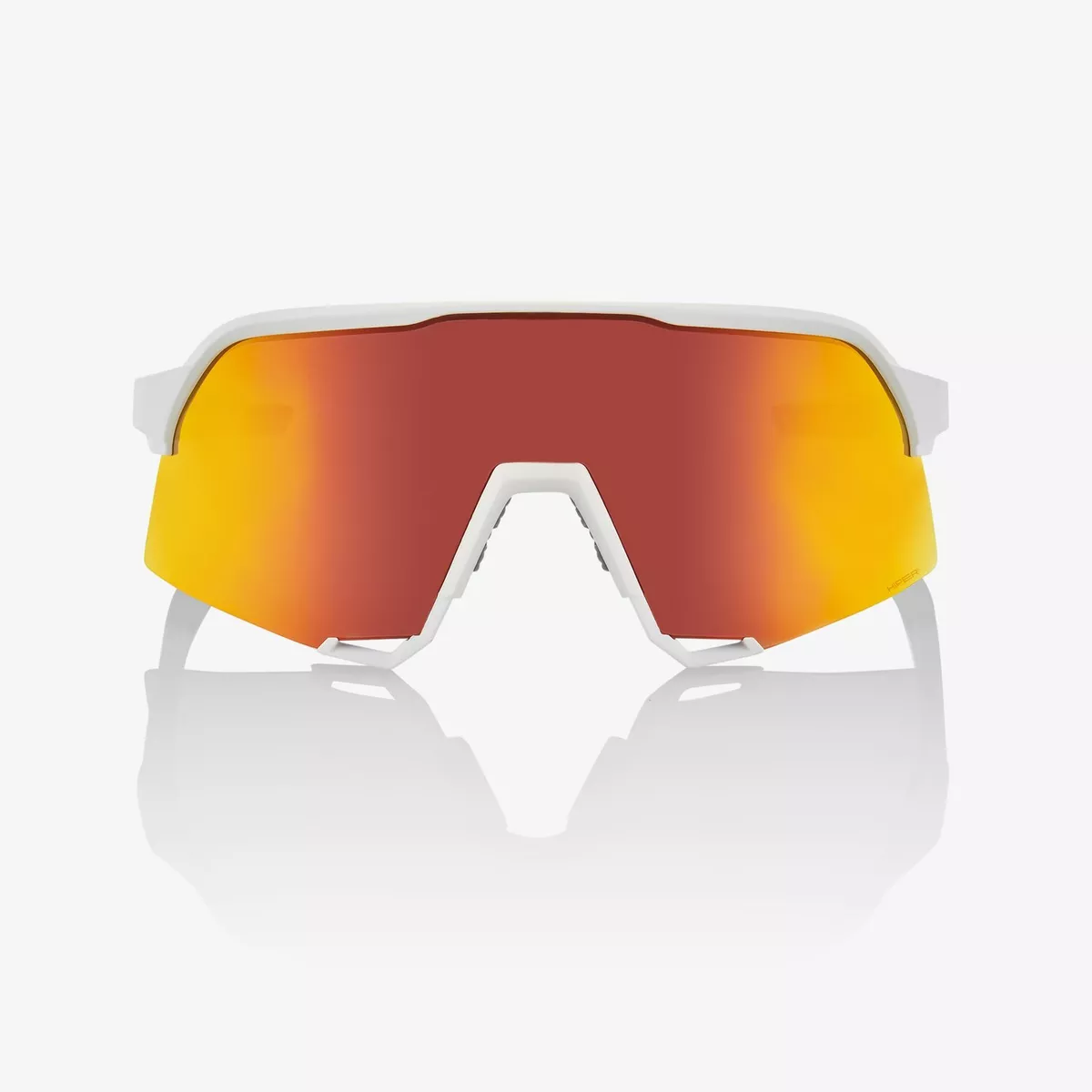 Ride 100% Cycling Sunglasses S3 Soft Tact White HiPER Red