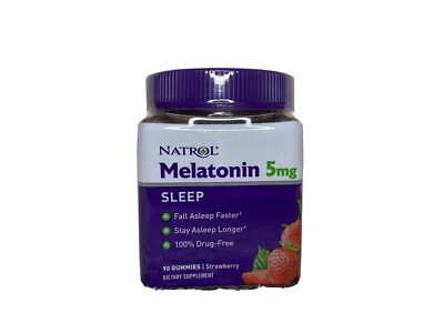 Melatonin -strawberry flavor 5 mg of 90 gummy  EXP：12/2025