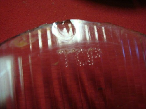 Old Glass Overland Headlight lens - Picture 3 of 6