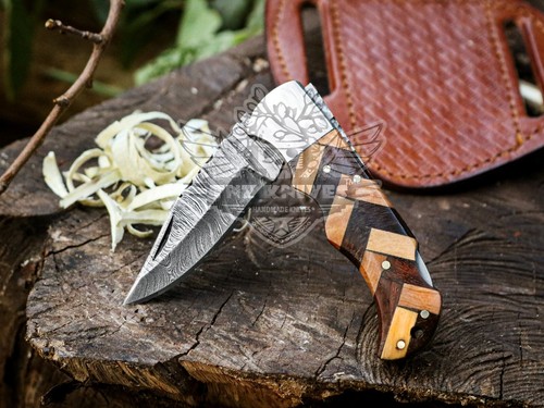 Lot Of 20 Damascus Folding Knives - Great for Hunting, Camping, & Everyday Carry - Picture 3 of 3