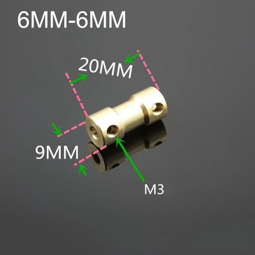 5PCS 2/3/3.17/4/5/6mm Brass Shaft Coupling Coupler DIY Model Decelerate Motor - Picture 113 of 117