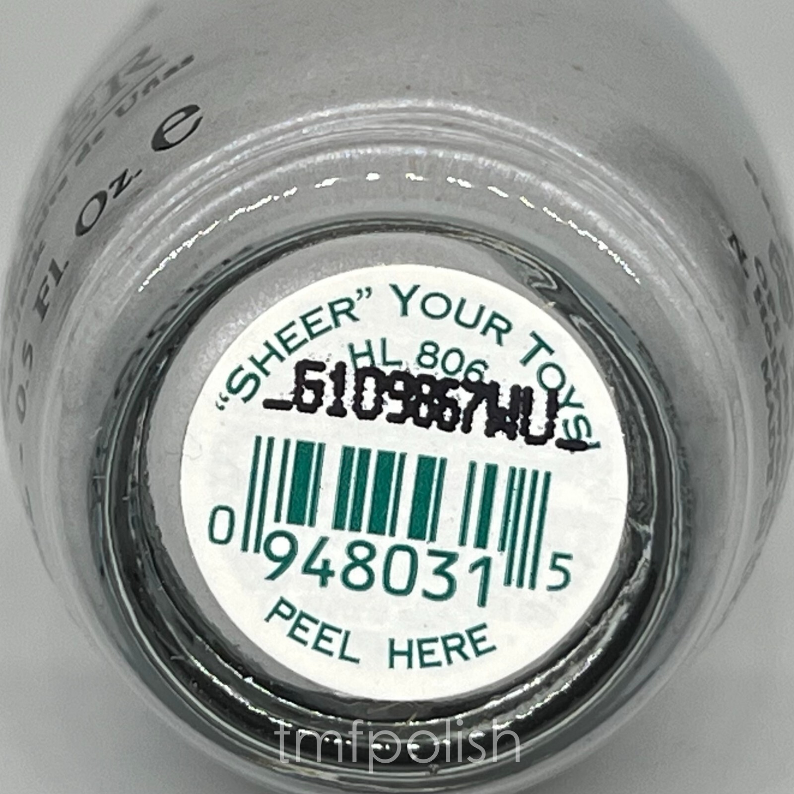 Brand New OPI Nail Polish - &rdquo;Sheer&rdquo; Your Toys! - Full Size