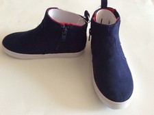 NEW OLD NAVY Sueded High Tops Sneakers Zip up Sz 9