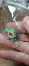 Cute turtle or dino Murano Bead. Fits European charm bracelets. Have 4 only.