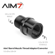 AIM7  Precision Thread Adapter - 1/2x28 to 5/8x24 -6184