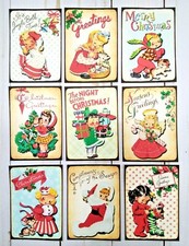 9 Retro Style Christmas Handmade Pocket Letter Cards Scrapbooks Journals Crafts