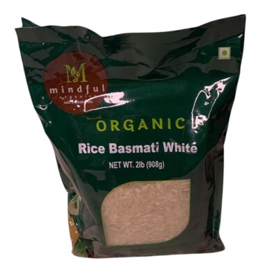 40% off: White Basmati Rice Bundle: Mindful Organics 2lbs + 2.3 lbs, see descr.