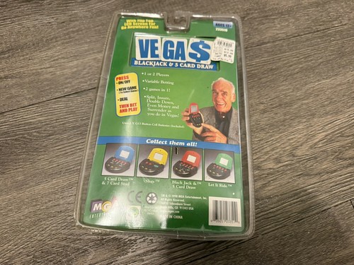 MGA Entertainment -VEGAS Blackjack & 5 Card Draw Handheld Game NEW SEALED - Picture 2 of 2