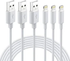 3 Pack Fast Charger USB Cable For iPhone 6 7 8Plus iPhone XR Max 11 12 13 14 Pro