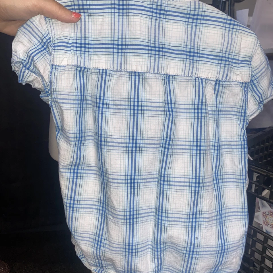 Camisa Penguin Munsingwear para niño manga corta con botones azul playa talla 6 C18 Foto 4 de 4
