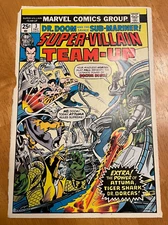 SUPER VILLAIN TEAM UP #3 comic ART original cover proof DR DOOM NAMOR  1975
