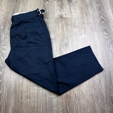 Gutteridge Dal 1878 Pantalon Navy Blue Chinos 3/4 Turn Ups Cotton 36x26