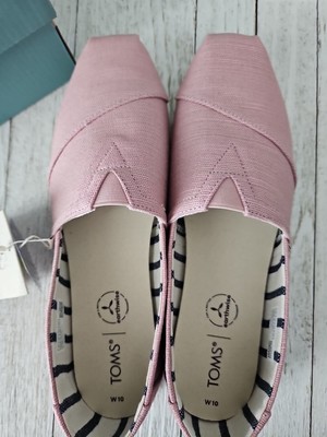 NWB Toms Alpargata Pale Mauve Casual Slip-on Canvas Shoes 10W STORE CLOSING