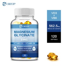 Image of Magnesium Glycinate - with Zinc, B6 & D3, Sleep, Energy, Muscle Gain & Recovery
