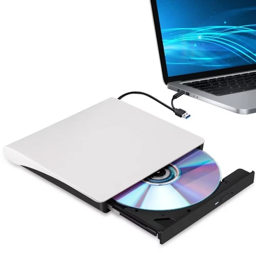 Externes DVD Laufwerk CD Laufwerk Extern USB 3.0 Externer für Laptop MacBook PC
