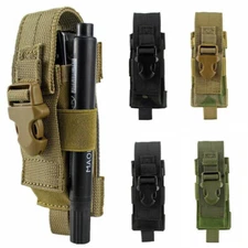 Tactical MOLLE Tools Utility Sheath Holster Belt for Flashlight Knife Mag Pouch