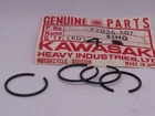 NOS Kawasaki KX125 KDX200 JS400 JS440 Genuine QTY4 Piston Circlip 92036-507