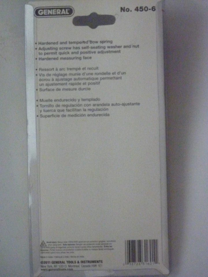 COMPASS DIVIDER...# 450-6 By GENERAL TOOLS & INSTRUMENTS - Image 2 of 3