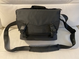 2. Tenba DNA 9 Slim Black Messenger Bag with Shoulder Strap