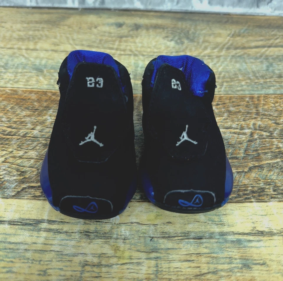 Nike Air Jordan 8 OG Negro Azul Real Botines Cuna TD 305887-041 Bebé Talla 0C Foto 3 de 4