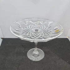 Royal Crystal Rock Opera 24% Lead Crystal Pedestal Plate Compote