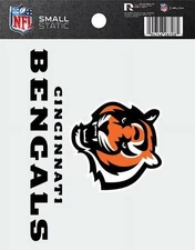 CINCINNATI BENGALS NFL 4"x3" STATIC WINDOW CLING DECAL FREE SHIPPING
