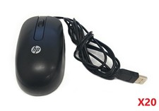 Lot of 20 OEM HP MOFYUO USB Wired 2-Button Scroll Optical Mice Black 672652-001