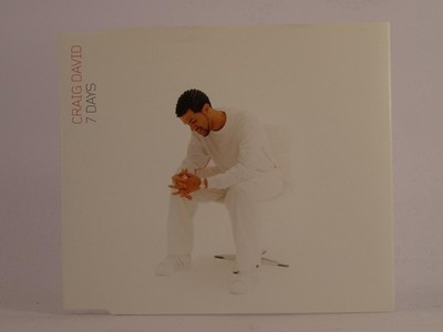 CRAIG DAVID 7 DAYS (K14) 4 Track CD Single including Picture Sleeve WILDSTAR